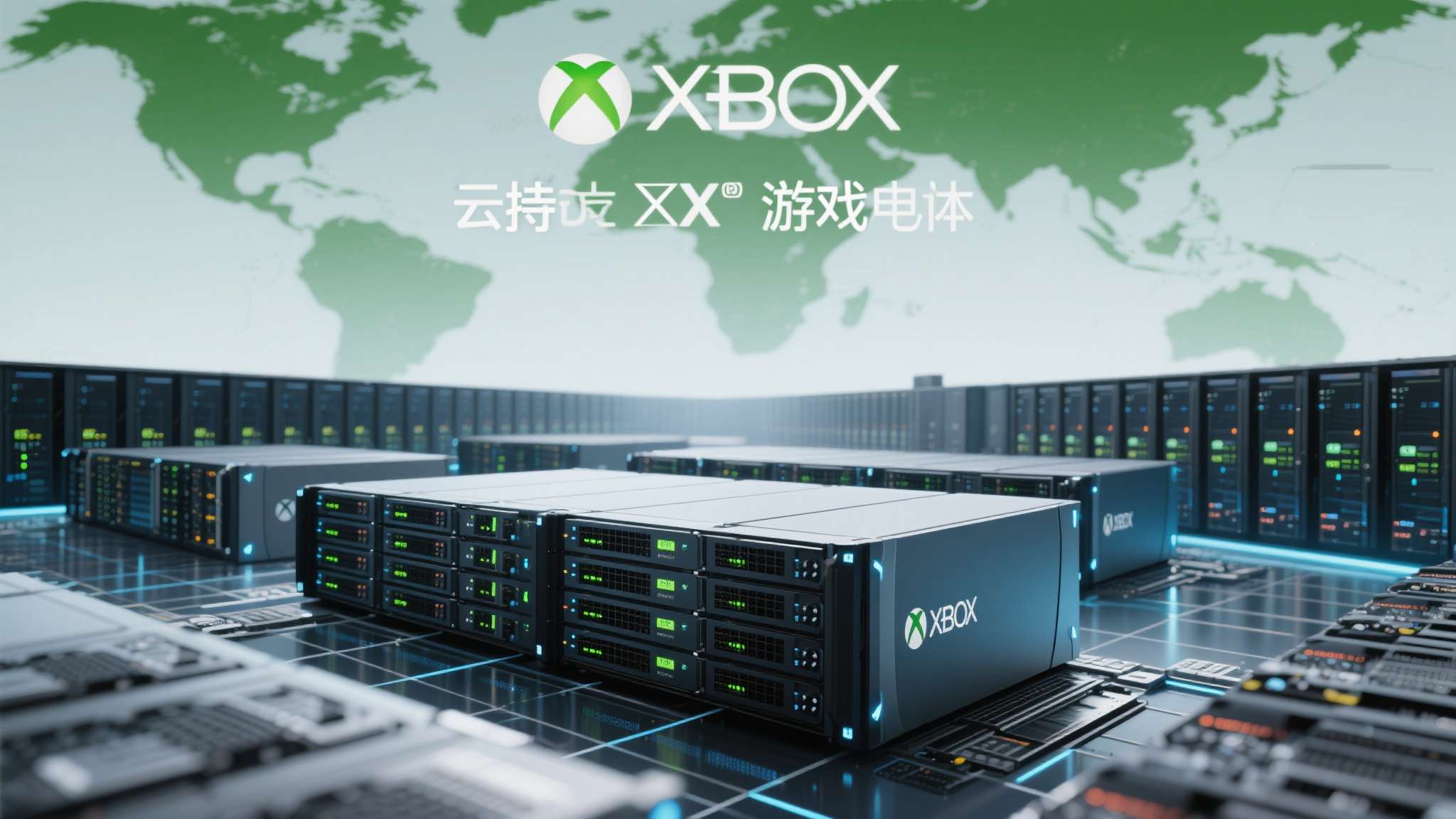 支持虚拟手柄的云游戏 支撑 Xbox 云游戏运转的,是微软遍布全球的 Azure 云计算基础设施。目前